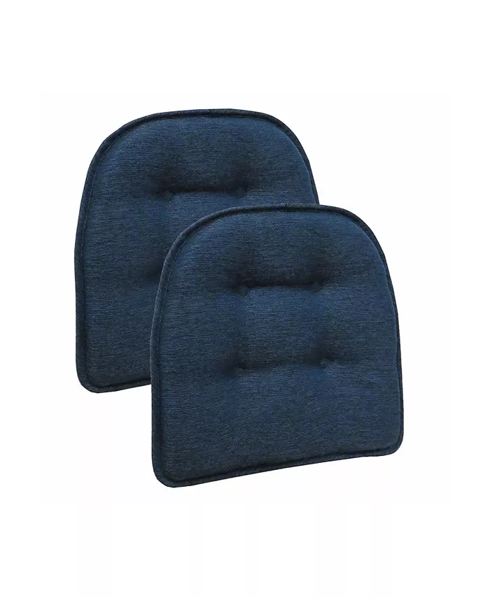 Klear Vu The Gripper Non-Slip Omni Tufted Bar Stool Cushion， Set of 2 - Intensery