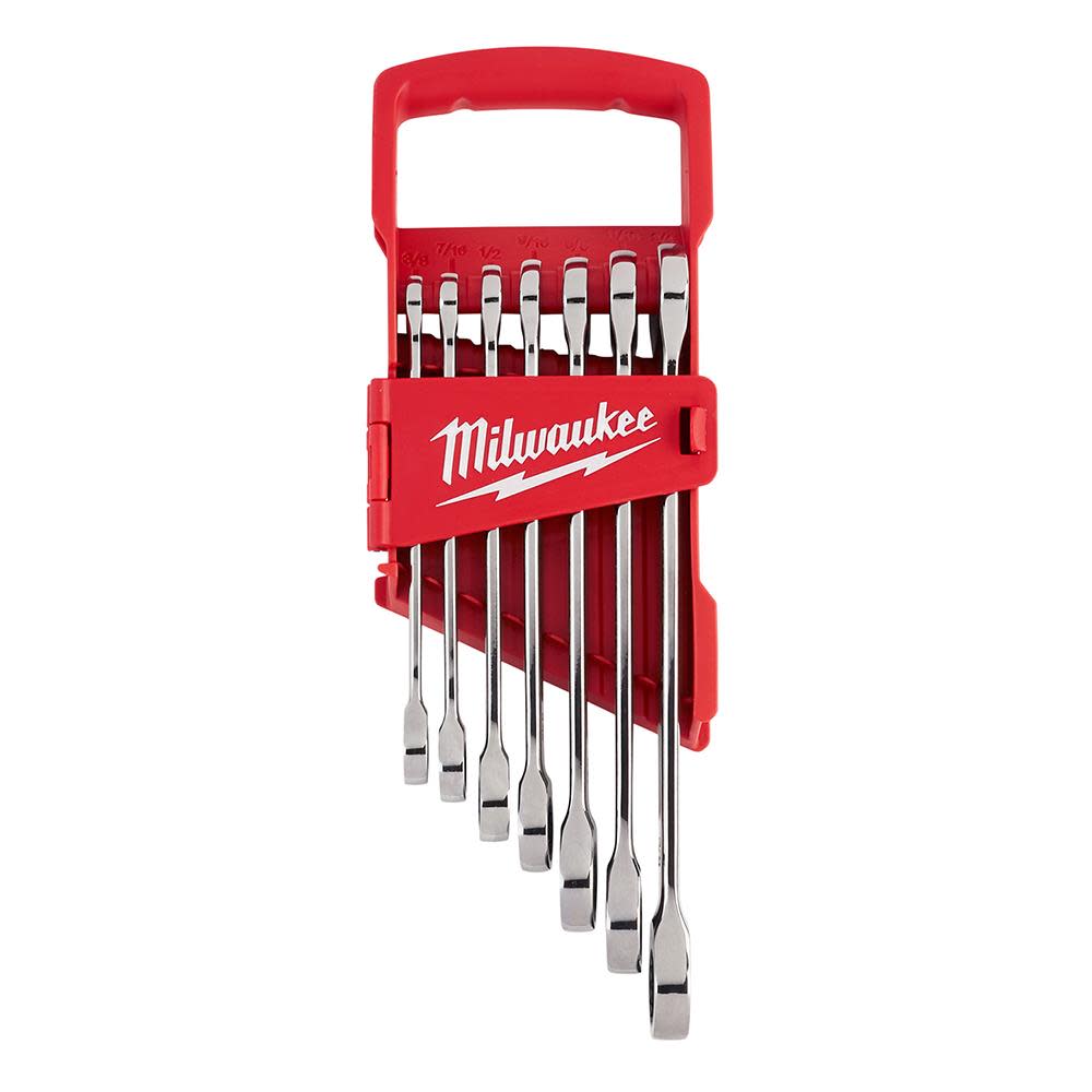 Milwaukee 7pc Ratcheting Combination Wrench Set - SAE 48-22-9406 from Milwaukee - Intensery