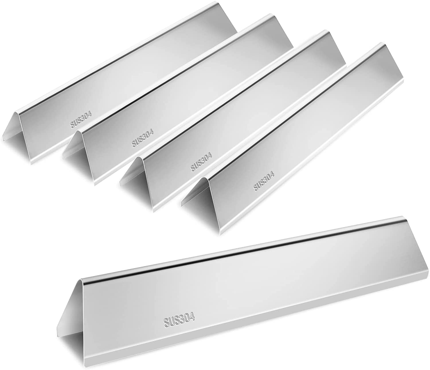 15.3'' 304 Stainless Steel Flavorizer Bars for Weber Spirit E-310, S-310, E-320, S-320, E-320, SP-330 Front Knobs 3 Burner Grills, 7636 Parts - Intensery