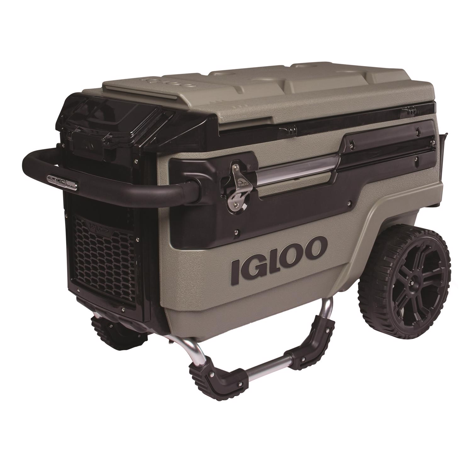 Igloo Trailmate Journey Black/Olive 70 qt Cooler - Intensery