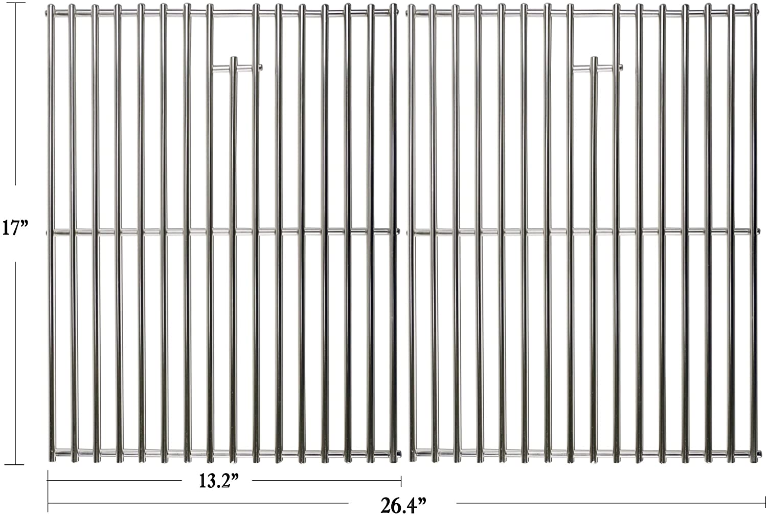 Grates Kit for Uberhaus 780-0003 Gas Grill, BBQ Replacement Parts 17 x 27'' - Intensery