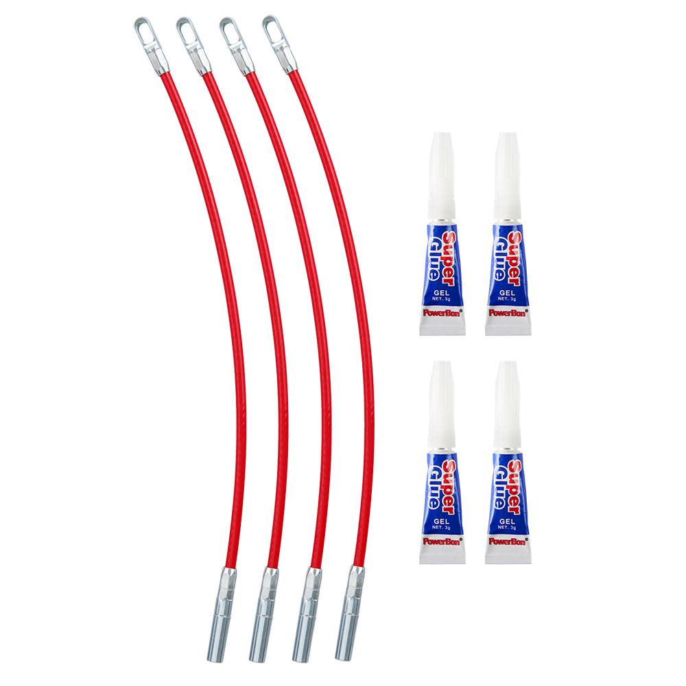 Milwaukee Polyester Fish Tape Replacement Flexible Metal Leader 4pk 48-22-4191 from Milwaukee - Intensery