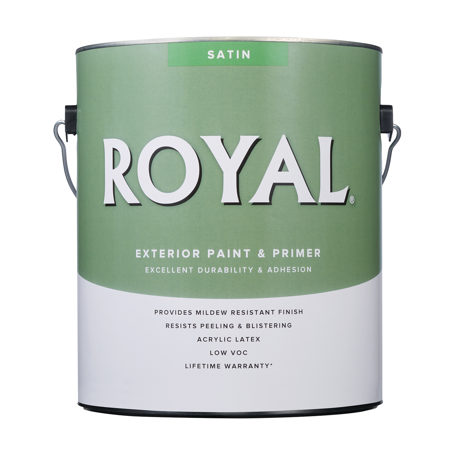 Royal Satin High Hiding White Paint Exterior 1 gal - Intensery