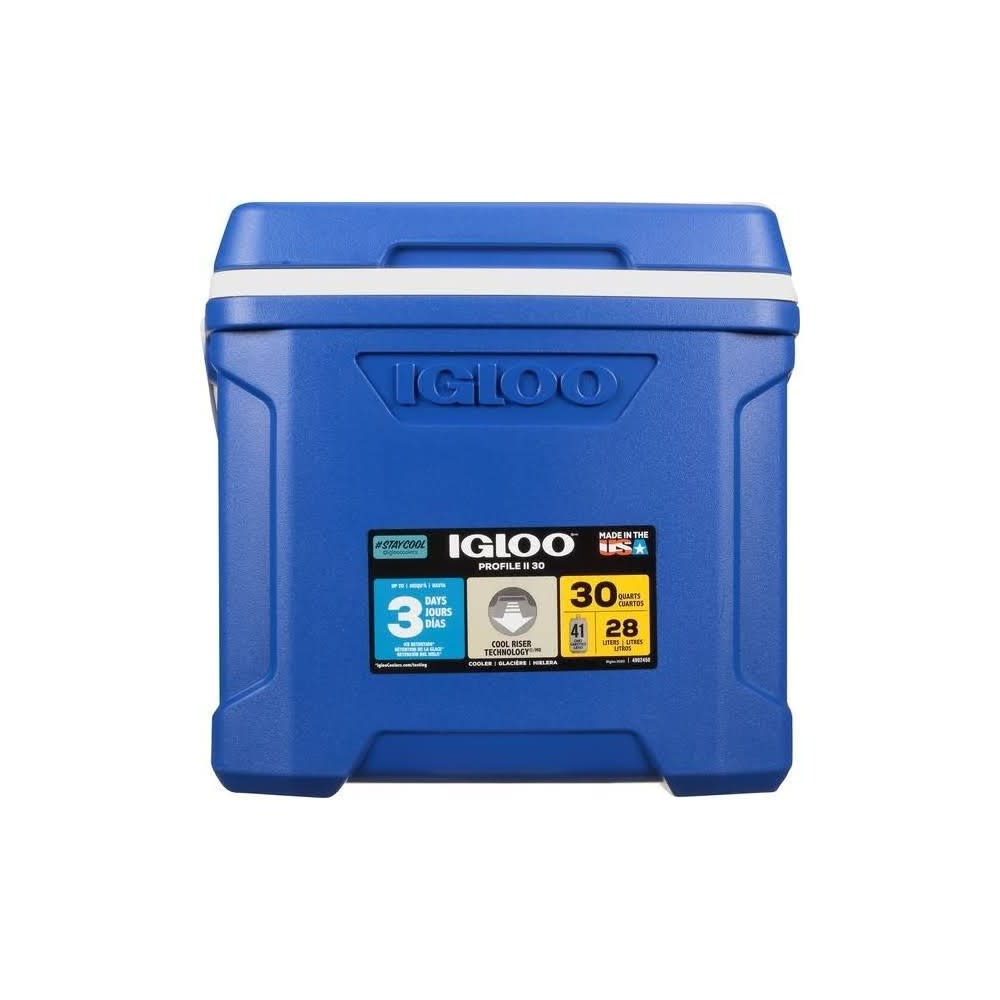 Igloo Profile II 30 Hard Cooler Majestic Blue 30qt - Intensery