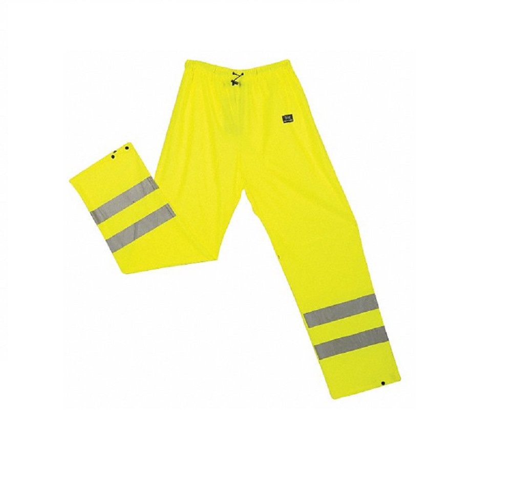 Helly Hansen Menand#8217;s Yellow Polyester Hi-Vis 2-XL Narvik Rain Pants - Intensery