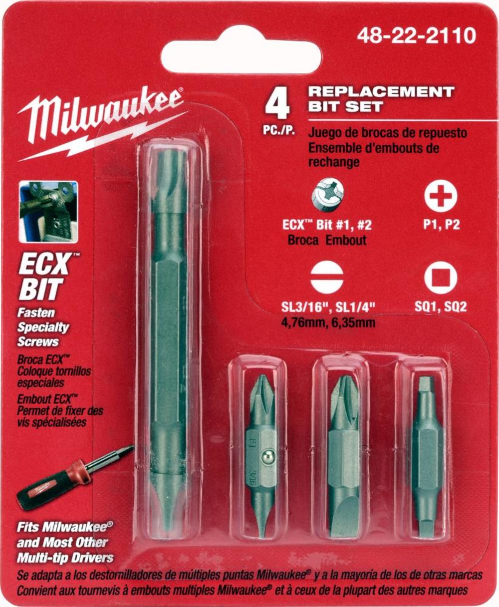 Milwaukee Replacement Bits for 11 In. 1 Screwdriver 48-22-2110 from Milwaukee - Intensery