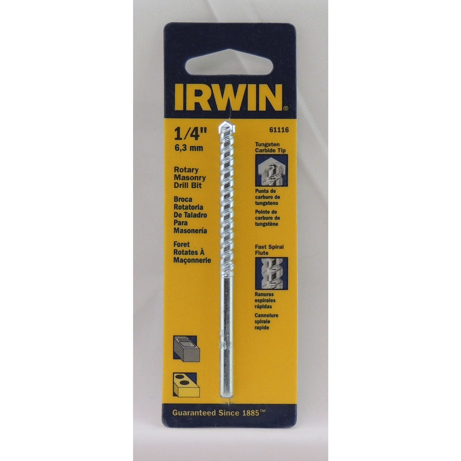 Irwin 1/4 in. X 4 in. L Carbide Tipped Rotary Drill Bit 1 pc - Intensery