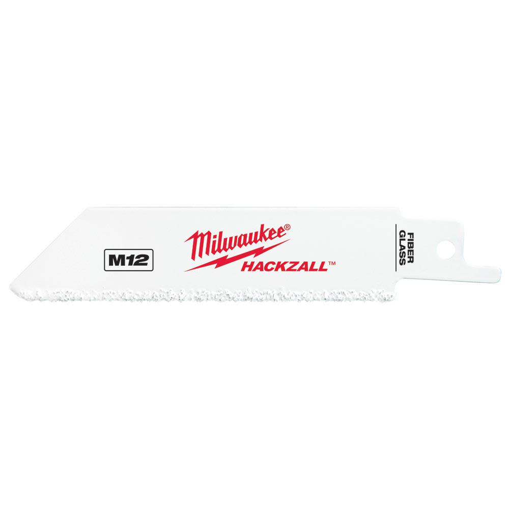 M12 Hackzall Grit Edge Fiberglass Bi-Metal Blade 3Ct - Intensery