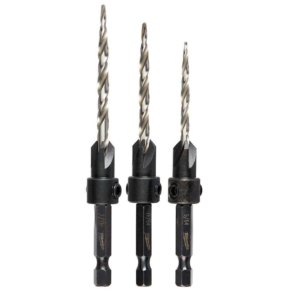 #6/#8/#10 3Pc Countersink Set - Intensery