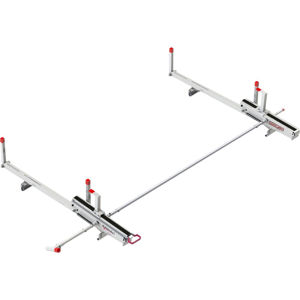 EZGLIDE2 Drop-Down Ladder Rack， Extended， Mid/High-Roof - Intensery