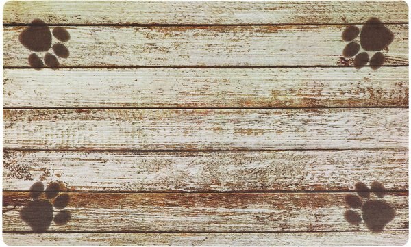 Drymate Distressed Wood Pet Bowl Dog and Cat Place Mat - Intensery