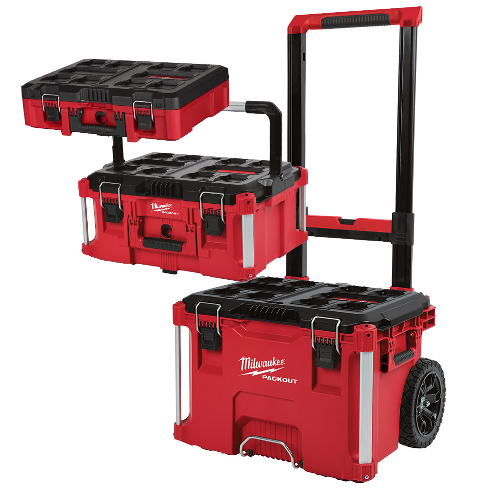 Milwaukee PACKOUT Rolling Tool Box Large Tool Box and Tool Case PACKOUT19 from Milwaukee - Intensery