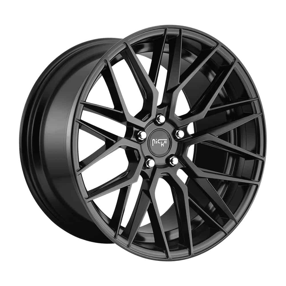 Niche 1PC M190 GAMMA M190 19X8.5 5X4.25 MT-BLK 40MM - Intensery