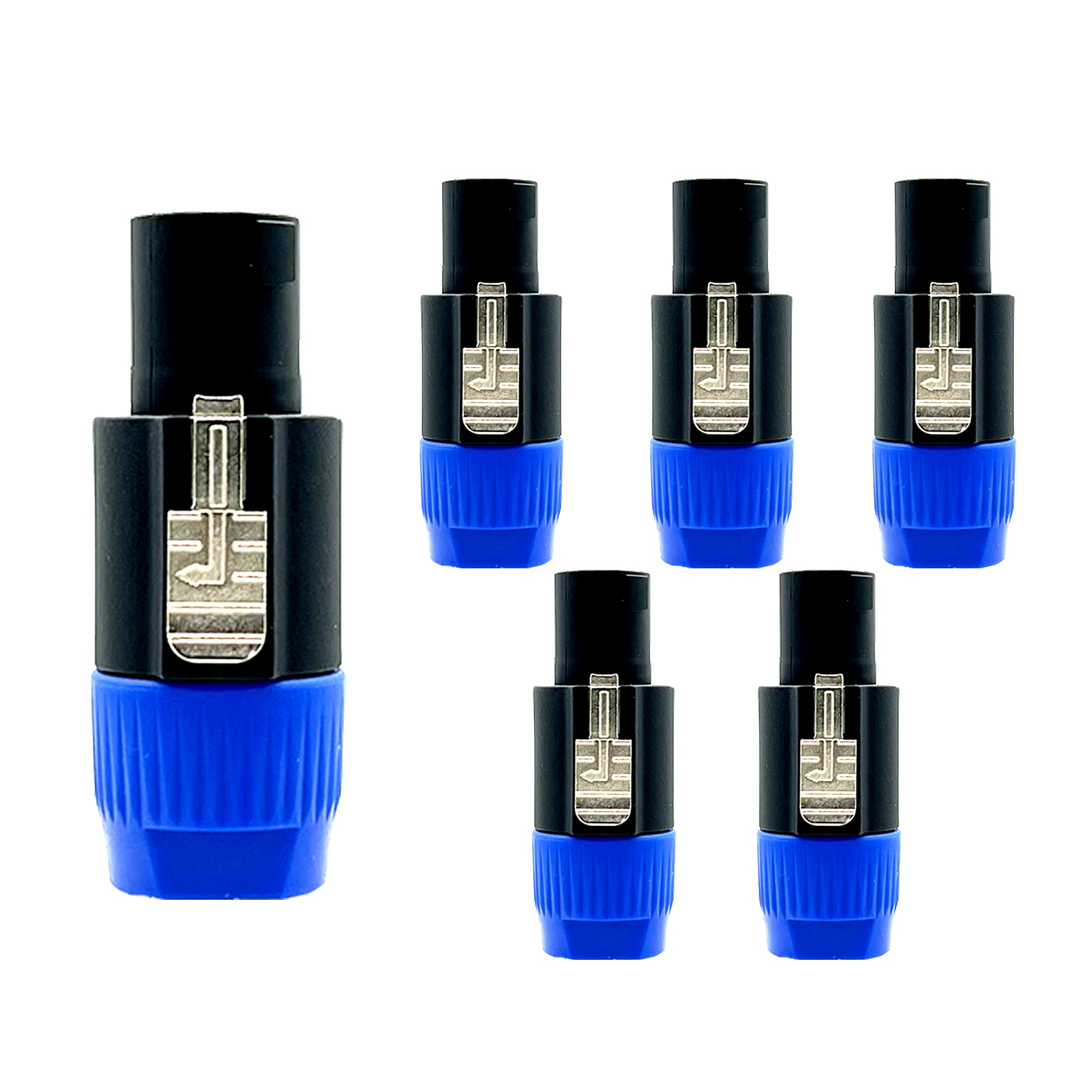 5 Core 6Pcs Speakon Audio Jack Male Audio Pin Speaker Adapter Connector- speakon 6 pcs - Intensery