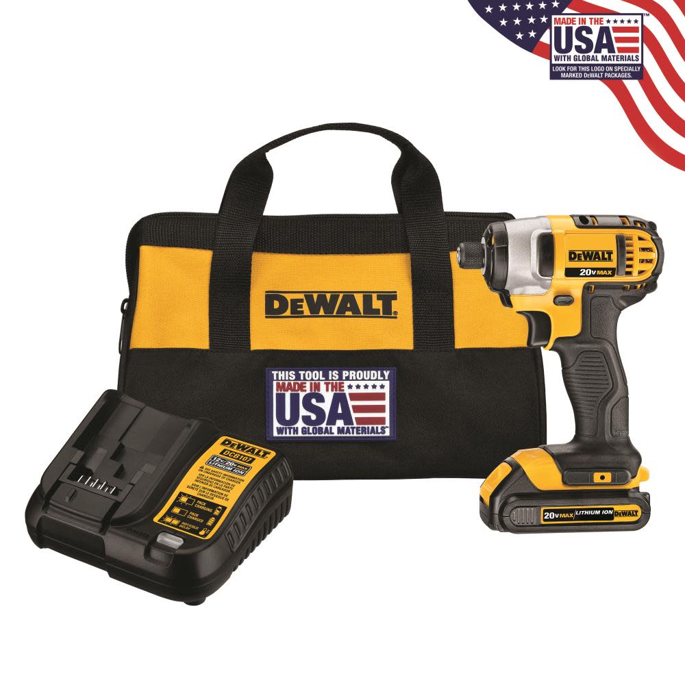 DEWALT 20 V MAX 1/4 In. Impact Driver Kit DCF885C1 from DEWALT - Intensery