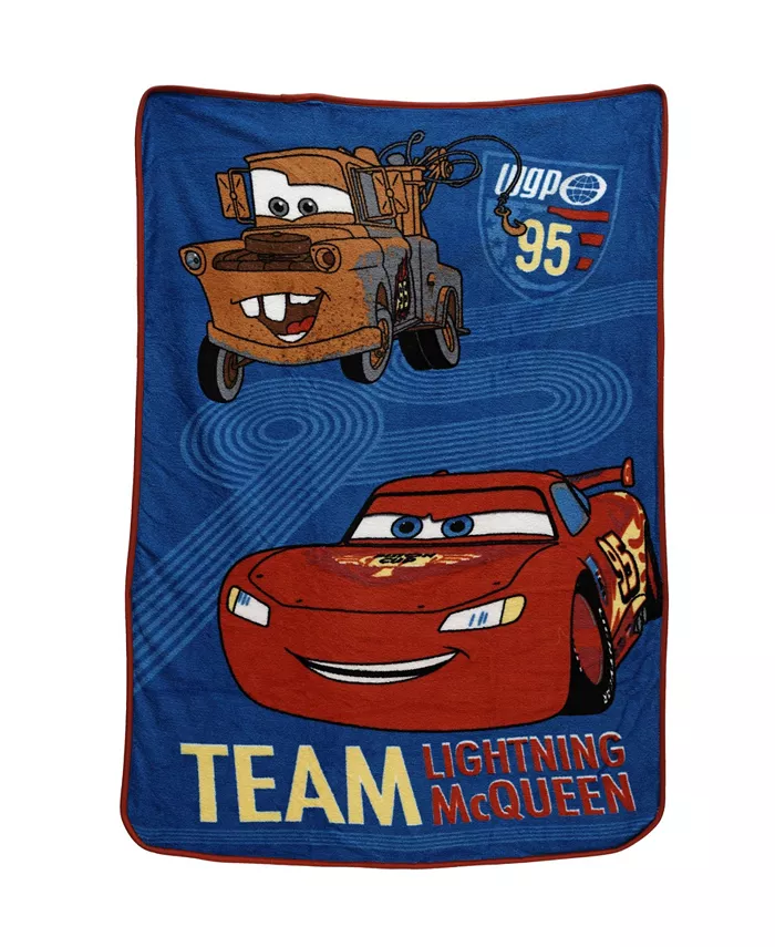 Disney Car's Super Soft Coral Fleece Toddler Blanket - Intensery