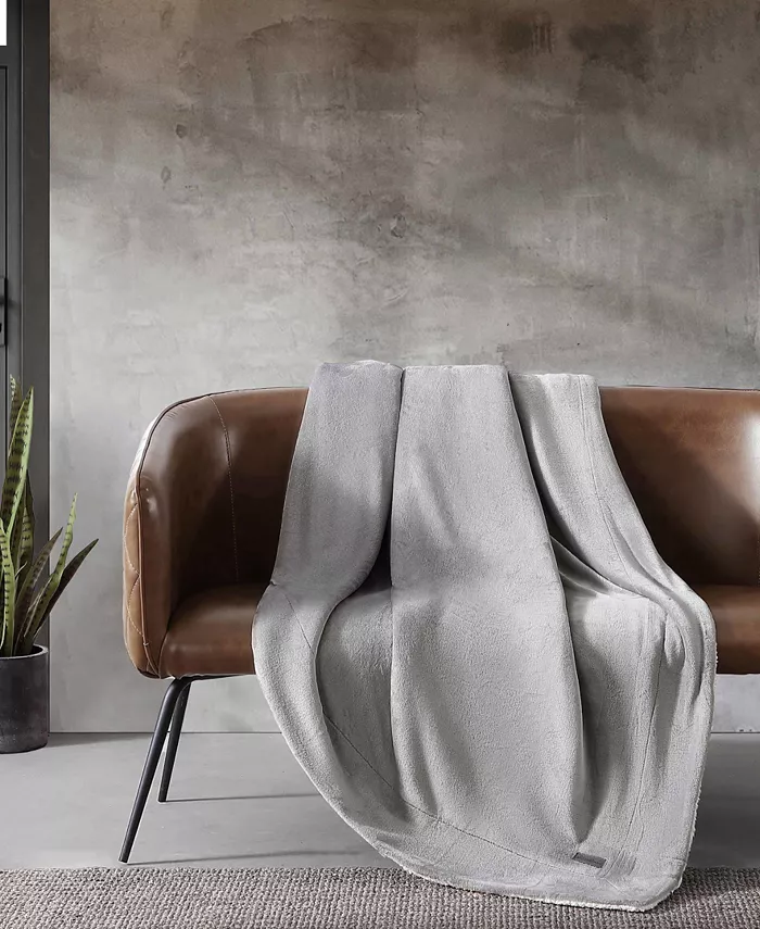 Eddie Bauer CLOSEOUT! Signature Solid Ultra Soft Plush Fleece Blanket， Twin - Intensery