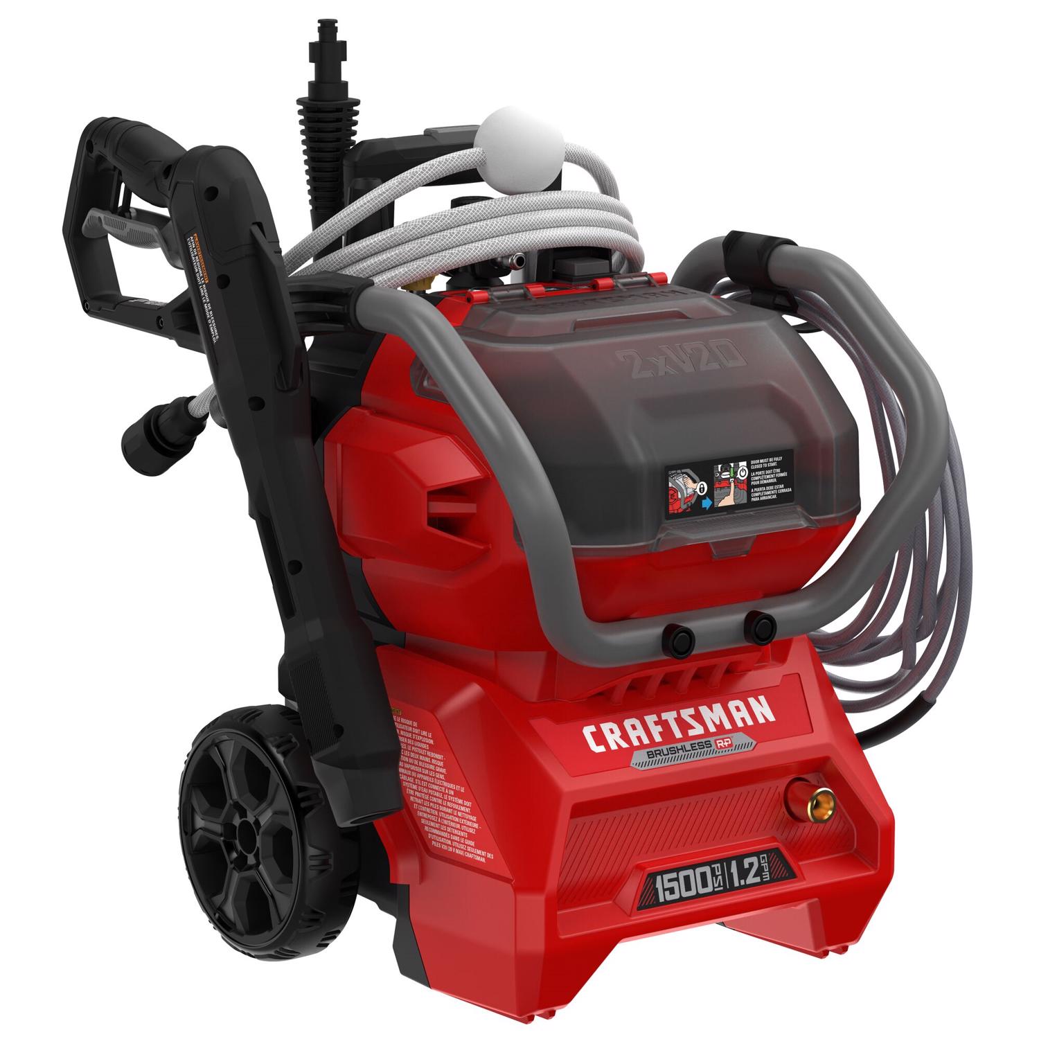 Craftsman V20 CMCPW1500N2 1500 psi Battery 1.2 gpm Pressure Washer - Intensery