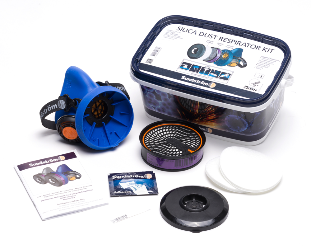 Half Mask Air Purifying Respirator Silica Dust KitS/M - Intensery
