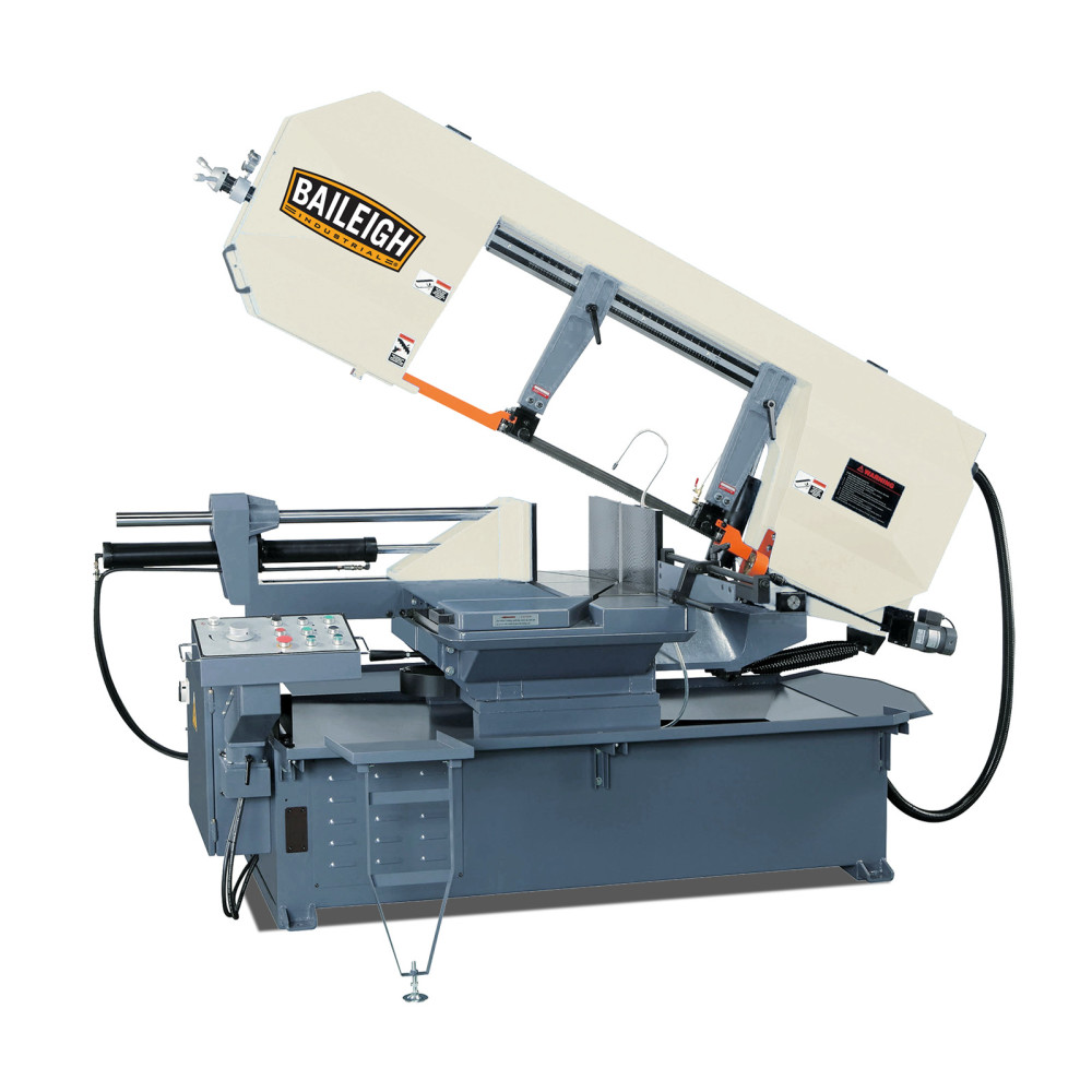 Baileigh BS-24SA-DM Horizontal Band Saw Semi-Auto 220V 3 Phase - Intensery