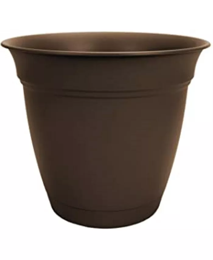 The HC Companies HC Companies Eclipse In Outdoor Round Plastic Planter Chocolate 8in - Intensery