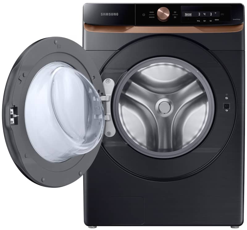 4.6 Cu. Ft. Brushed Black Large Capacity AI Smart Dial Front Load Washer With Auto Dispense And Super Speed Wash - Intensery