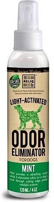 RELIQ Mint Odor Eliminator Dog and Cat Spray， 4-oz bottle - Intensery