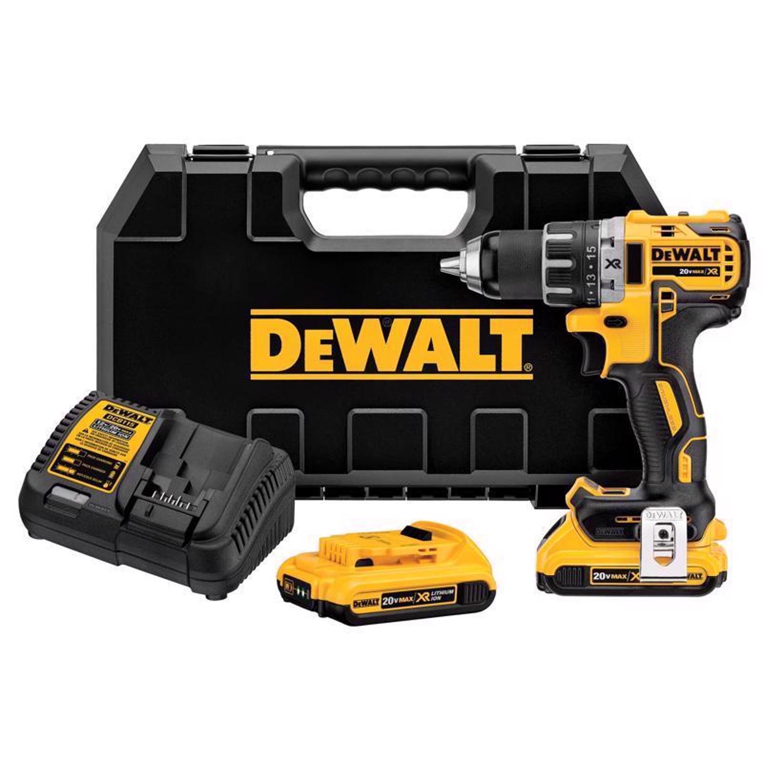 DeWalt 20V MAX 20 V 1/2 in. Brushless Cordless Compact Drill Kit (Battery \u0026 Charger) - Intensery