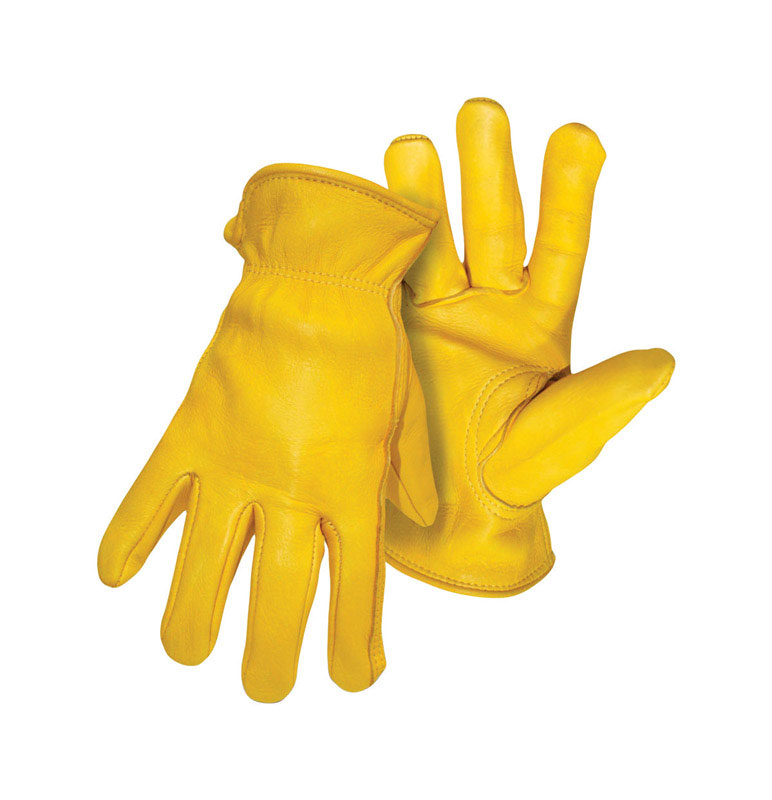 Boss Men\u0027s Indoor/Outdoor Driver Gloves Yellow L 1 pair - Intensery