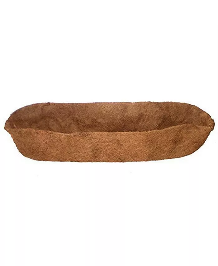 Grower Select Coconut Arts Forge Trough Shaped Coco Liner， 48-Inch - Intensery