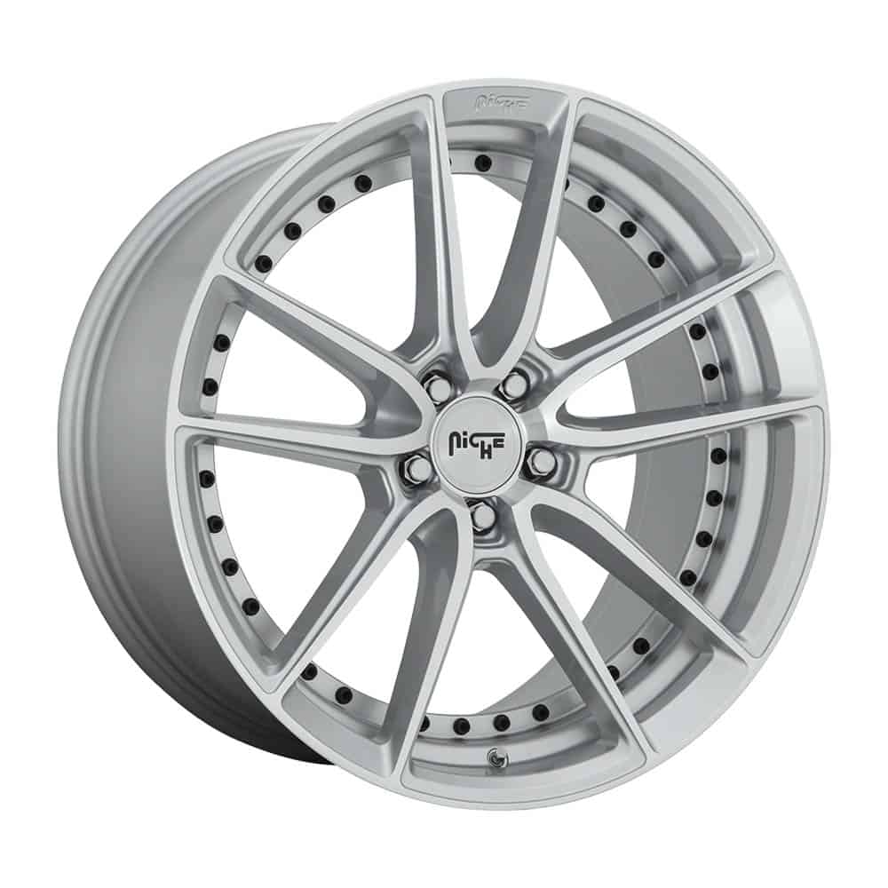 Niche 1PC M221 DFS M221 22X9 5X115 GL-SLVR-MACH 18MM - Intensery