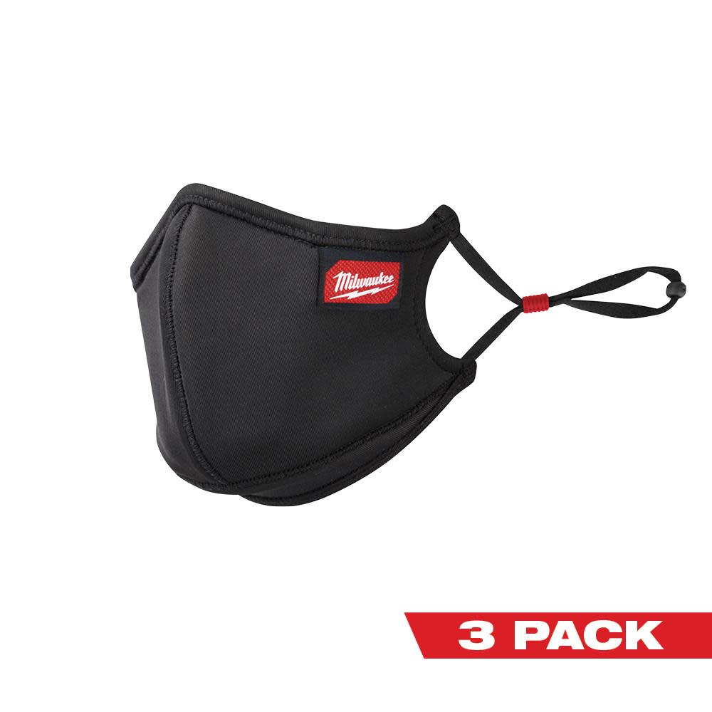 Milwaukee 3PK L/XL 3-Layer Performance Face Mask 48-73-4238 from Milwaukee - Intensery
