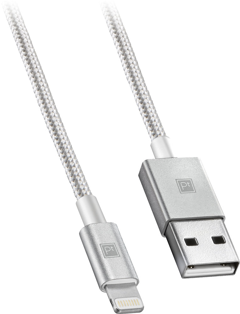Platinum PT-MA10SC 10' braided Lightning Silver - Intensery