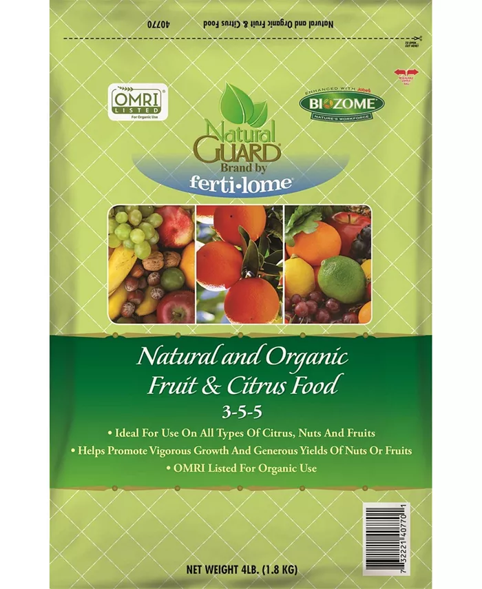 Natural Guard Natural and Organic Fruit and Citrus Food 3-5-5， 4lbs - Intensery