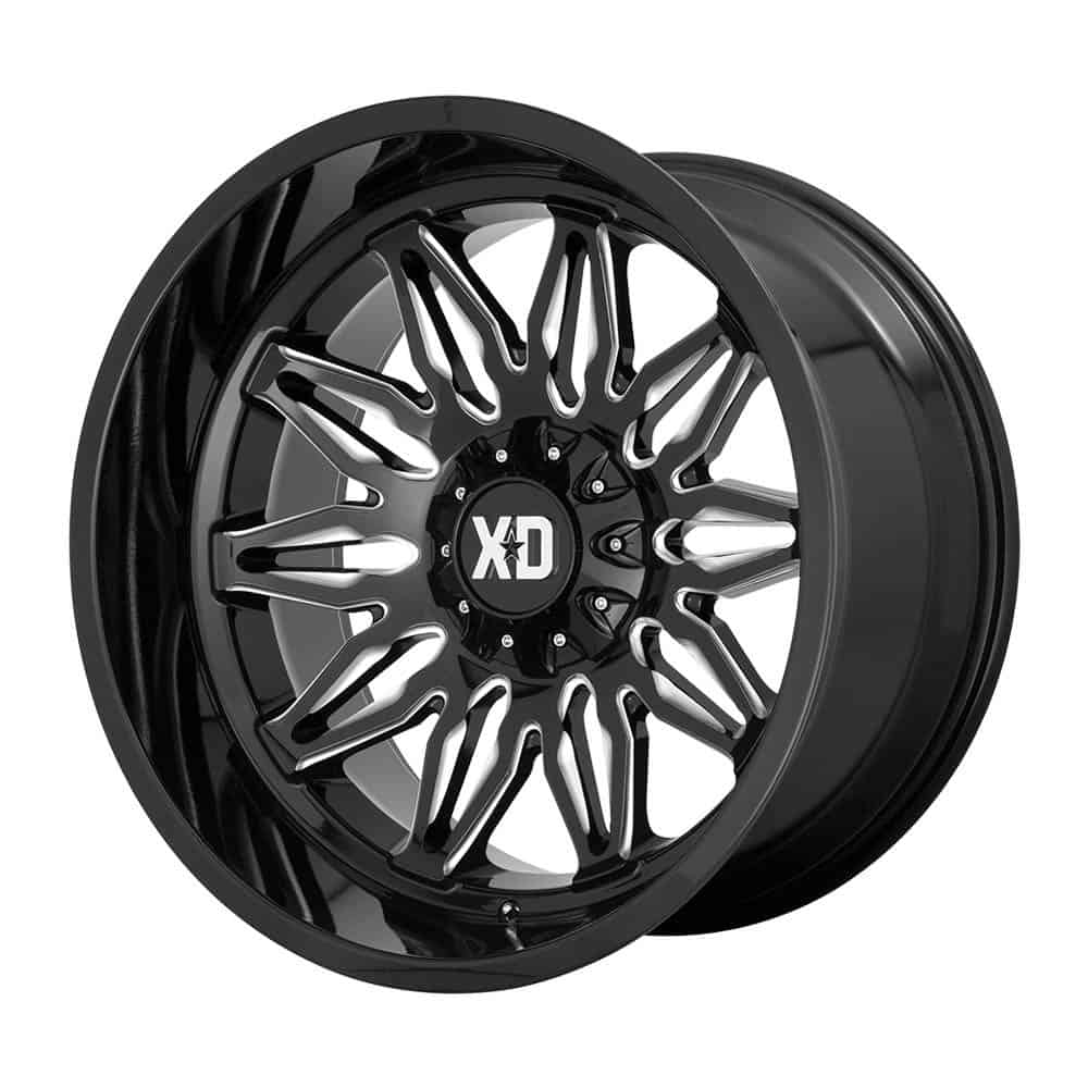 XD XD859 GUNNER XD859 22X12 5X5.0/5.5 G-BLK MILL -44MM - Intensery