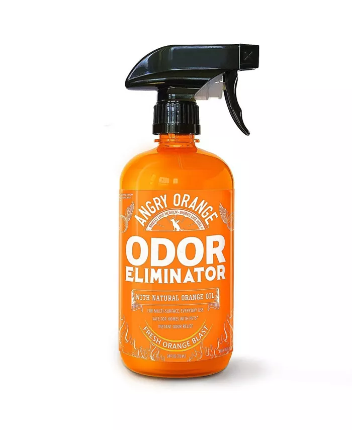 Angry Orange 24 oz Ready-to-Use Citrus Pet Odor Eliminator Pet Spray - Urine Remover and Carpet Deodorizer for Dogs and Cats - Intensery