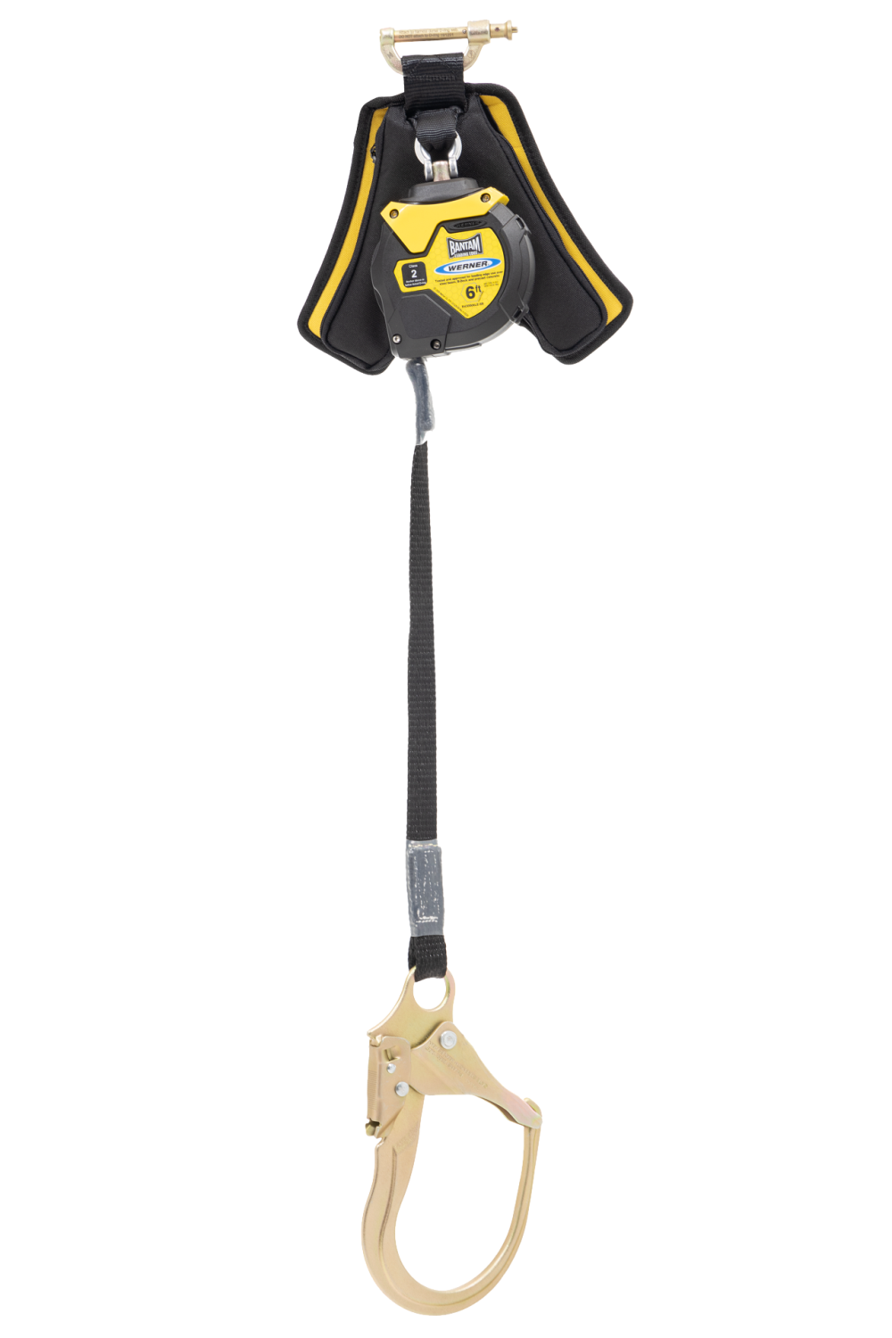 Werner Bantam 6and#8242; Web Leading Edge Self Retracting Lifeline with Steel Form Hook - Intensery