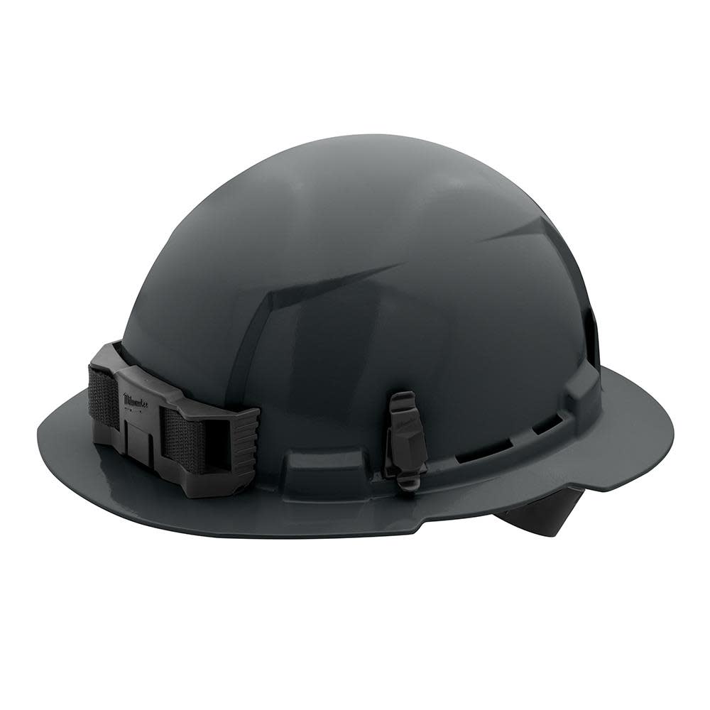Milwaukee Gray Full Brim Hard Hat with 4pt Ratcheting Suspension Type 1 Class E 48-73-1115 from Milwaukee - Intensery