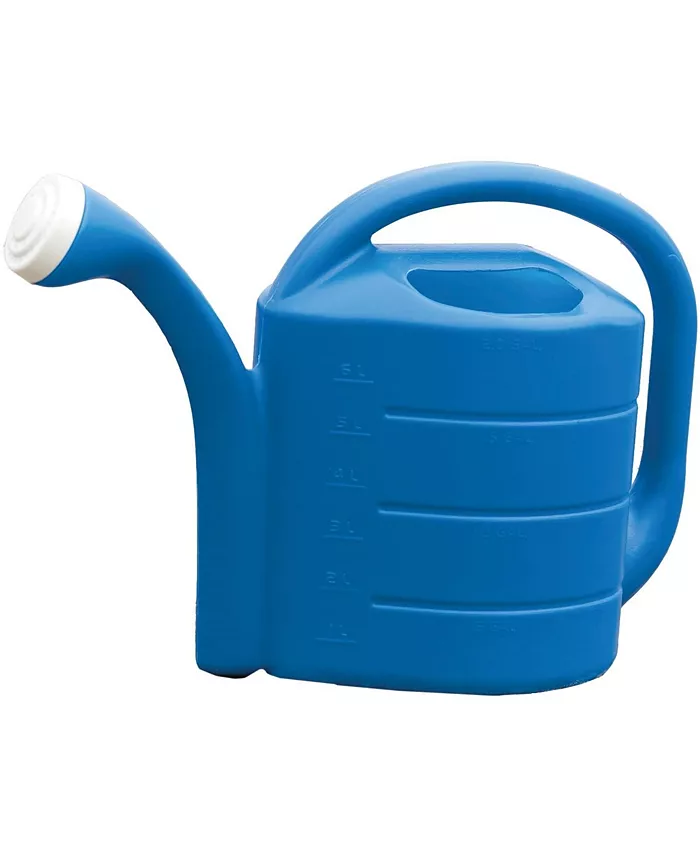 Novelty Deluxe Plastic Watering Can， Bright Blue， 2 Gallons - Intensery
