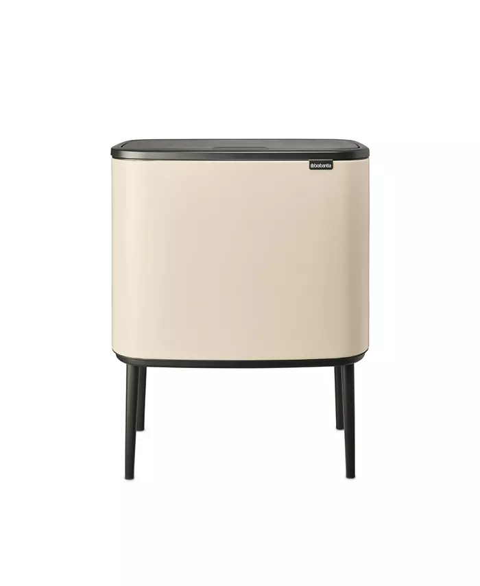 Brabantia Bo Touch Top Dual Compartment Recycling Trash Can， 3 plus 6 Gallon， 11 plus 23 Liter - Intensery