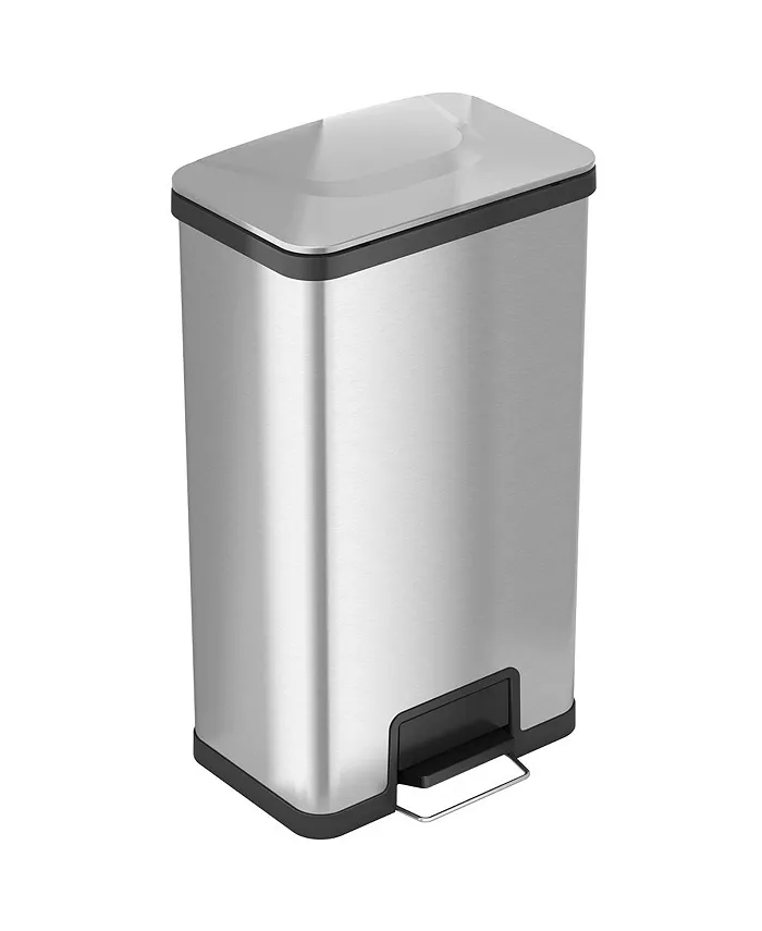 iTouchless Housewares Products， Inc iTouchless AirStep 18 Gallon Step Trash Can with Deodorizer， Stainless Steel - Intensery