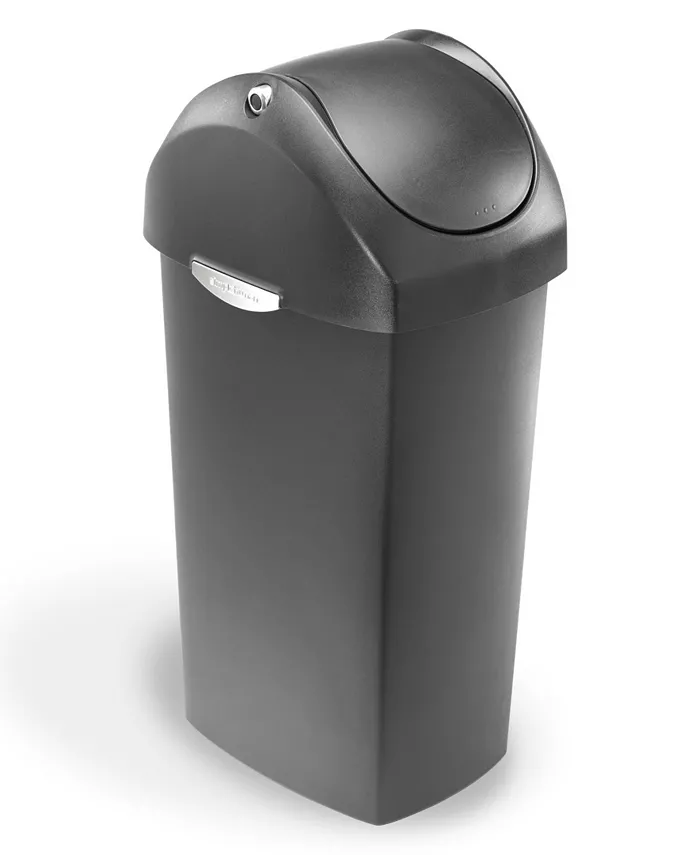 simplehuman 60 Litre Plastic Swing Lid Can - Intensery