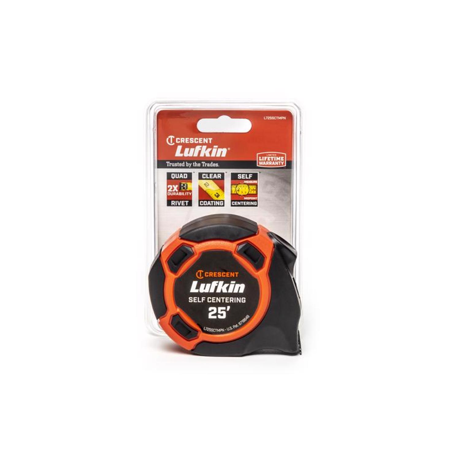 Lufkin 700 Series 25 ft. L X 1 in. W Self Centering Tape Measure 1 pk - Intensery