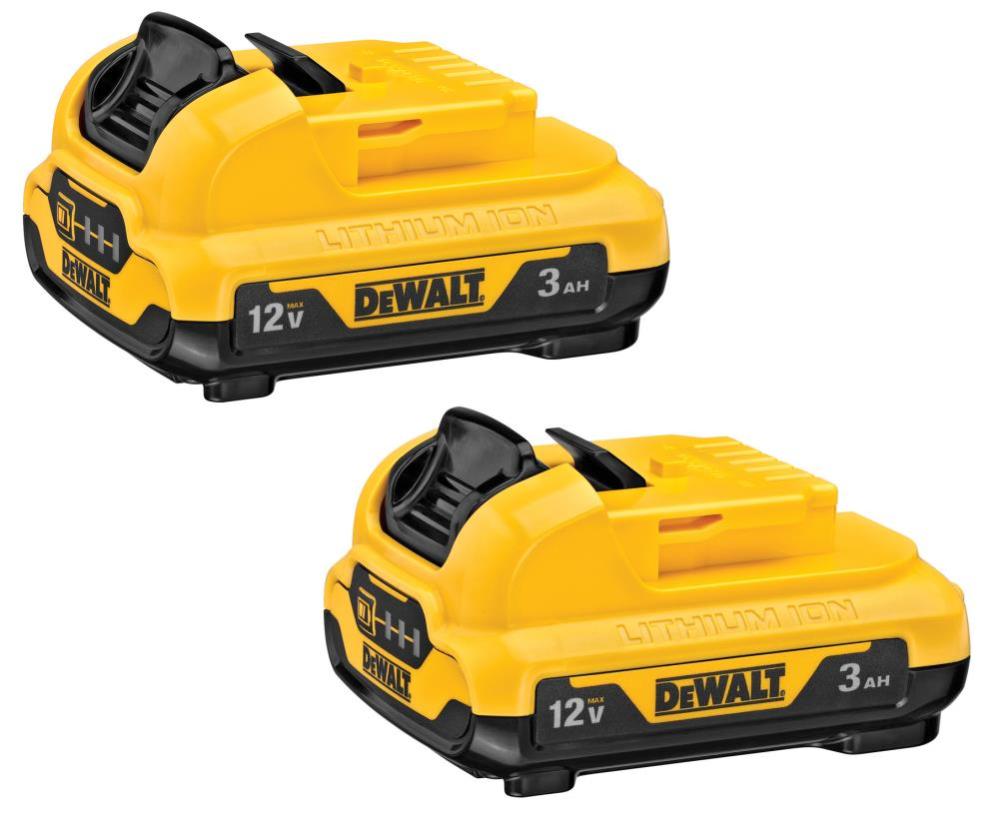 DEWALT 12V MAX 3.0Ah Li-Ion Battery 2pk DCB124-2 from DEWALT - Intensery