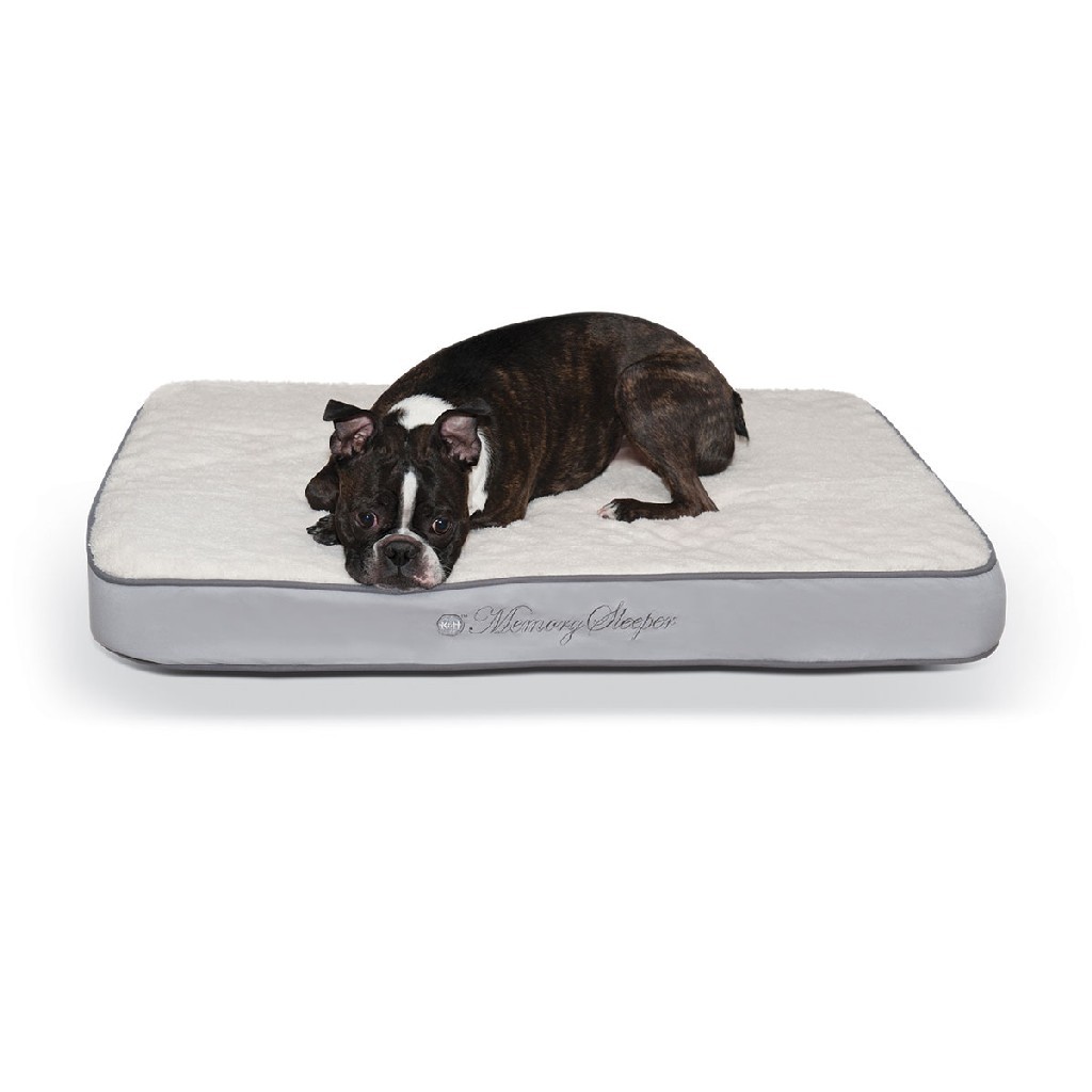 KandH Pet Products Memory Sleeper Pet Bed Gray 23