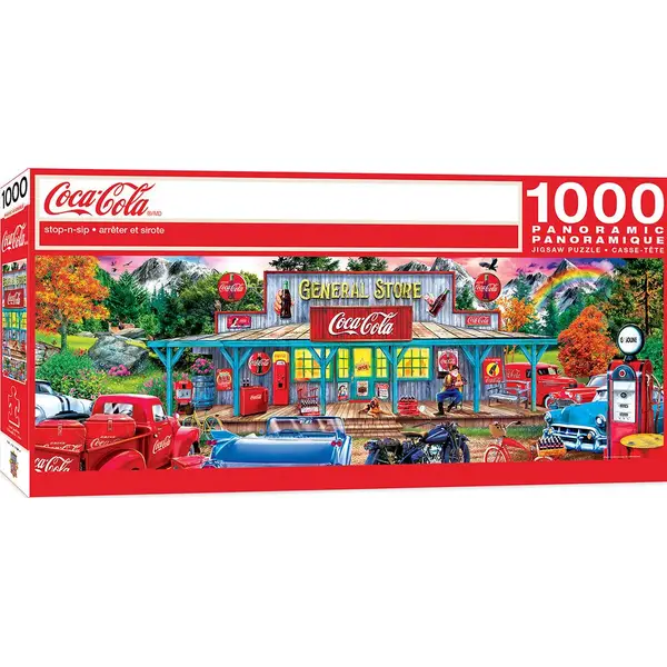 Masterpiece Puzzle 1000-Piece Coca-Cola Panoramic Puzzle - Intensery