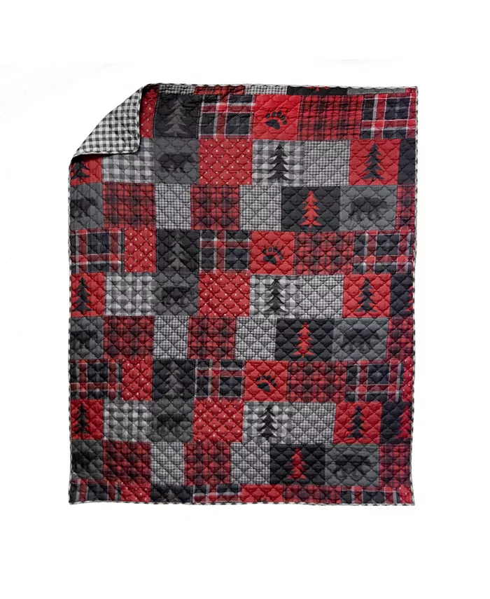American Heritage Textiles Red Forest Quilt Collection， Accessories - Intensery