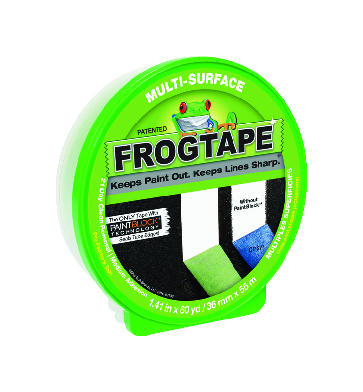 FrogTape 1.41 in. W X 60 yd L Green Medium Strength Painter\u0027s Tape 1 pk - Intensery