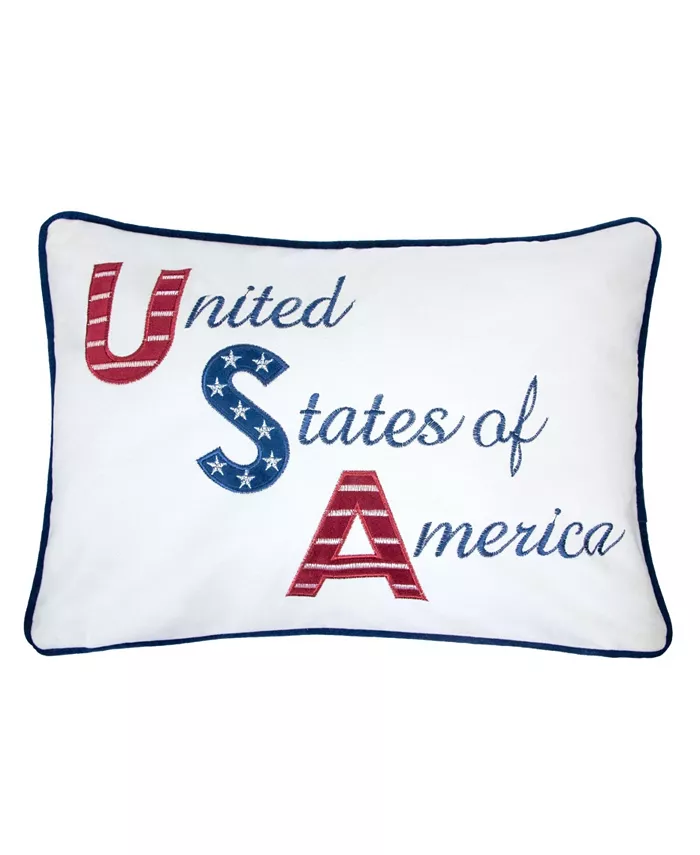 Homey Cozy Ellen Independence Day Rectangle Decorative Throw Pillow - Intensery