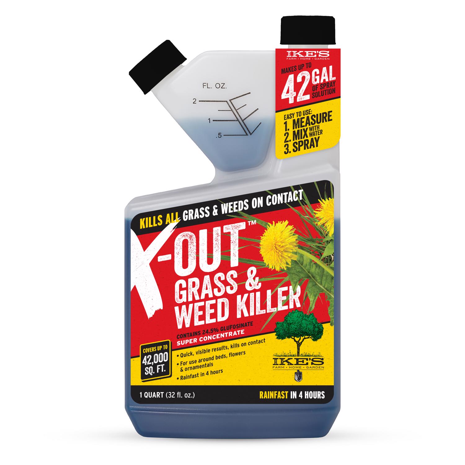 Ike\u0027s X-Out Weed and Grass Killer Concentrate 1 qt - Intensery